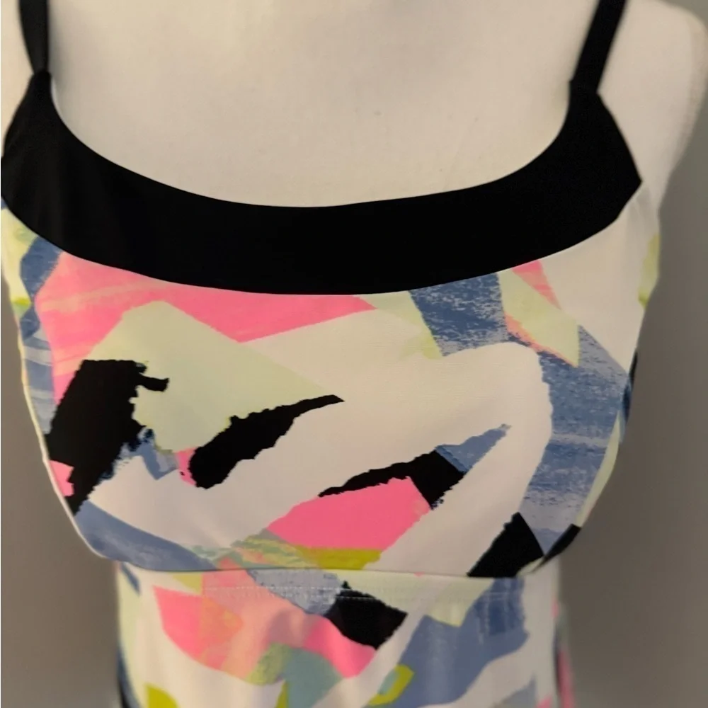 Zelos Geometric shapes Tankini Top M